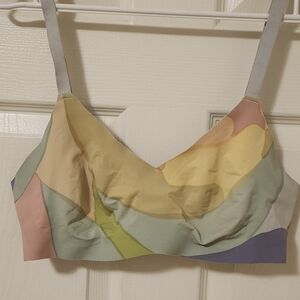 Knix Pale Pastel Abstract Bralette